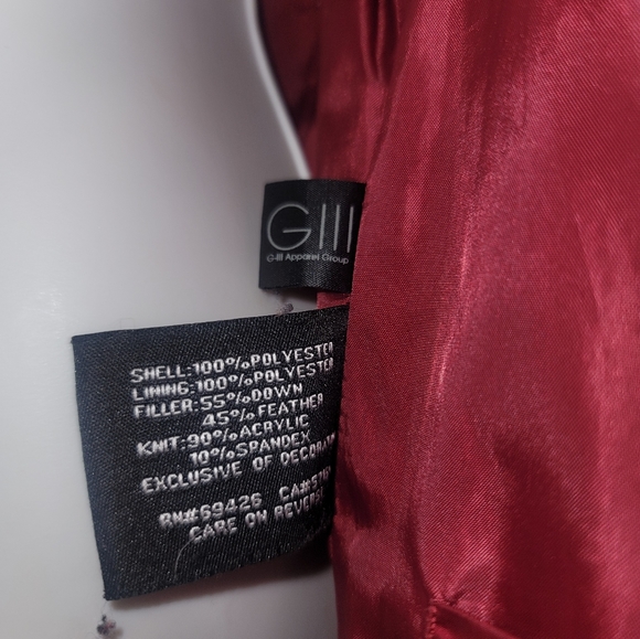 Black Rivet  Puffer Jacket good condition color cherry - Picture 2 of 9